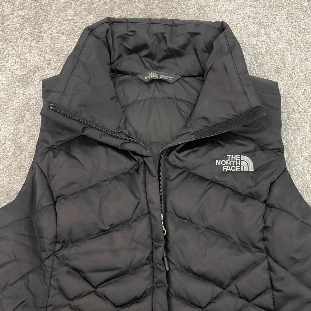 North Face Vest Womens XS Aconcagua 550 Down Black Quilted Puffer Winter Layers